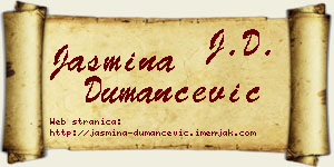 Jasmina Dumančević vizit kartica